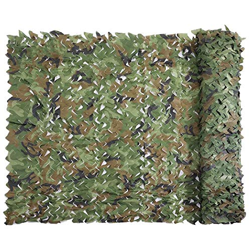 Xewneg Woodland Camo Netting Lightweight Waterproof Oxford Cloth