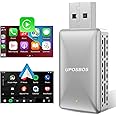 Wireless CarPlay Adapter & Android Auto Wireless Adapter 2 in 1 Wired to Wireless Carplay/Android Auto Dongle for OEM Cars from 2016,iPhone iOS 10+/Android 11+(Silver Gray)
