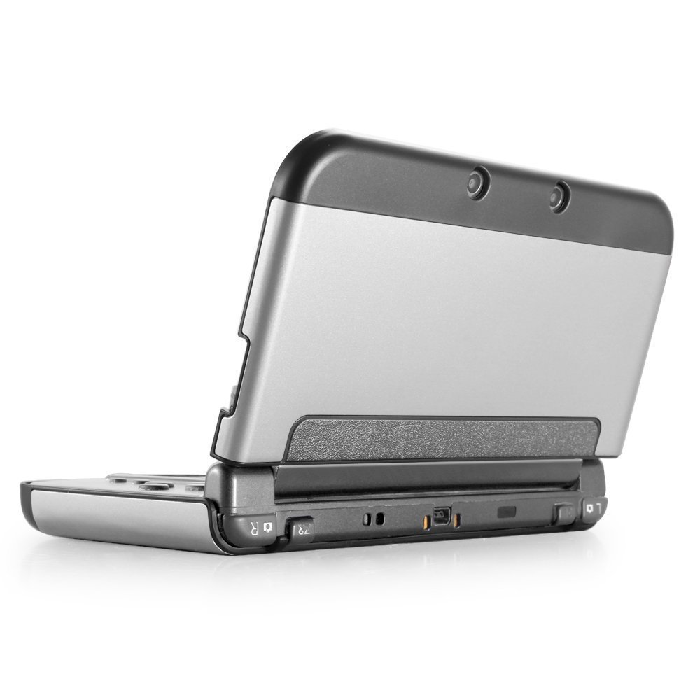 New 3DS XL Case - MIFAVOR Plastic Aluminium Full Body Protective Snap-on Hard Shell Skin Case Cover for New Nintendo 3DS XL 2015 (Silver)