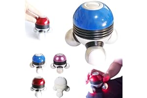 Mini Massager,Portable Hand Held Body Vibrating Massager with LED Light,Lightweight Cordless Massage Tool,Hand-held Electric 
