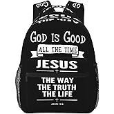 TKDYVAI Christian Bible Laptop Backpack Jesus Backpack Travel Bag Laptop Computer Cross Backpack Bag for Women Men