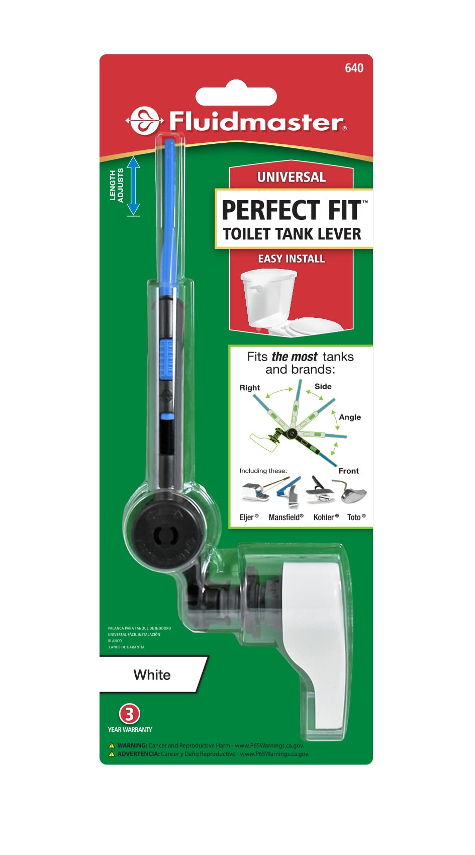 Photo 1 of Perfect Fit Tank Lever - White