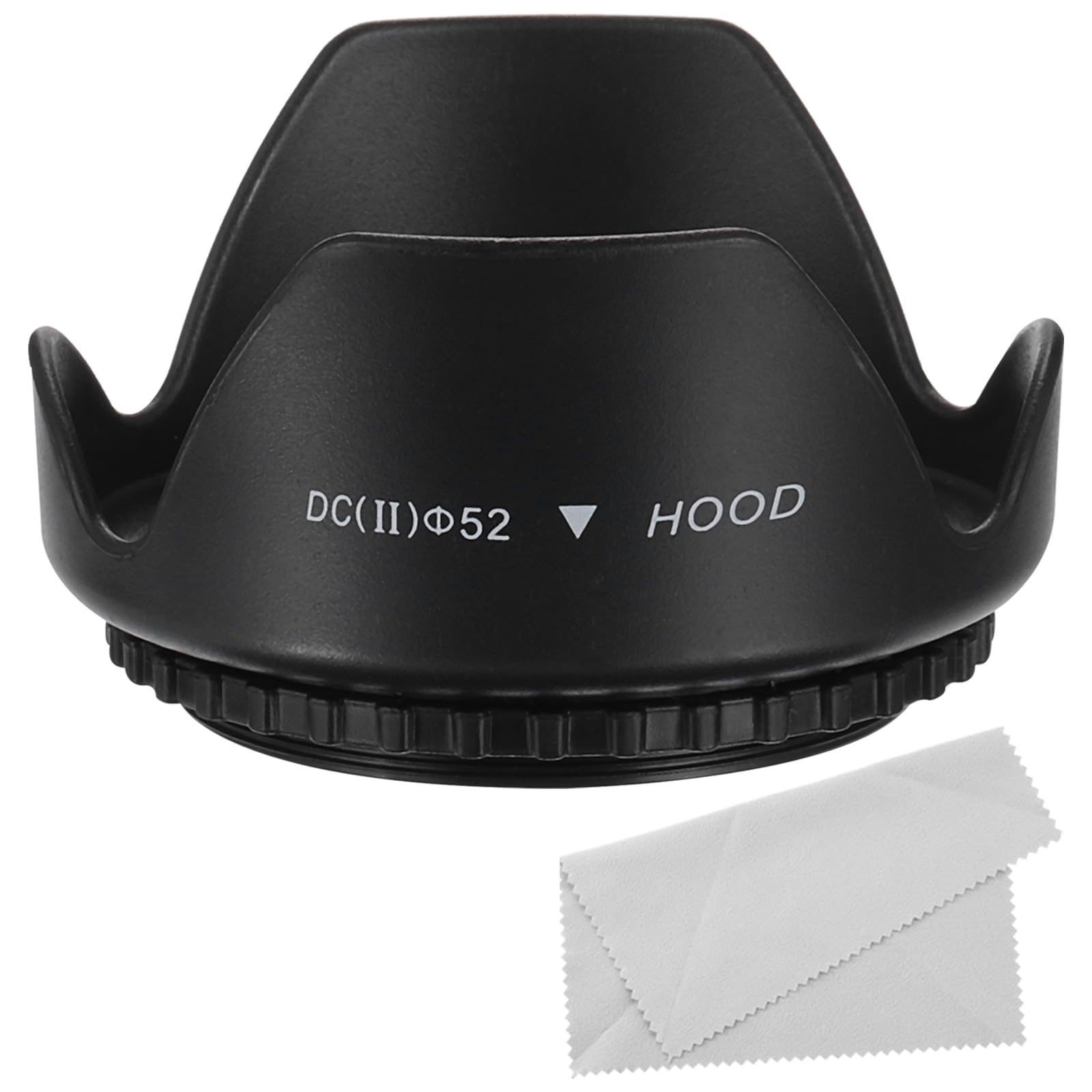 PATIKIL 52mm Camera Lens Hood, Flower Lens Hood Protector with Cloth for Anti-Reflection Blocks Excess Sunlight Enhance Camera Photography for Nikon, for Fujifilm, for Pentax, for Leica