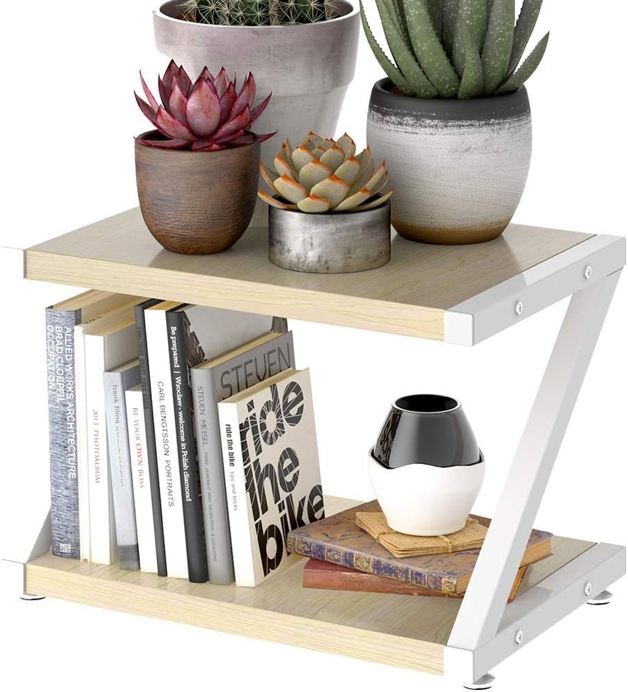 Desktop Stand for Printer - Desktop Shelf with Anti - Skid Pads for Space Organizer as Storage Shelf, Book Shelf, Double Tier Tray with Hardware & Steel for Mini 3D Printer by HUANUO : Office Products