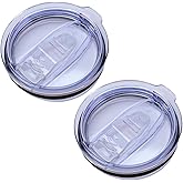 Wotermly 2 Pack 20 oz tumbler lids replacement, Spill Proof Splash Resistant Lids Mug Topper Fit for Rambler and More Coffee Mugs