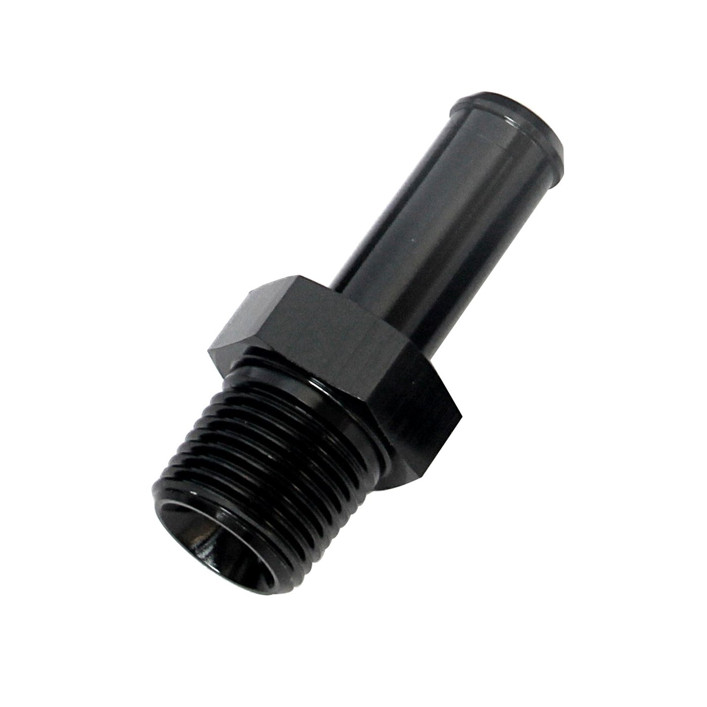 Raccordo Dritto AN6 A 6mm In Alluminio Nero - Tubo Carburante - No-Name