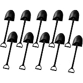 Dijedev 60 PCS Mini Shovel Shape Spoons, Black Disposable Plastic Dessert Spoons, Tiny Scoop for Pudding, Yogurt, Ice Cream, Dessert