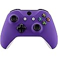 eXtremeRate Purple Soft Touch Front Housing Shell Case for Xbox One S/X Controller, Comfortable Replacement Kit Faceplate Cover for Xbox One Wireless Controller Model 1708