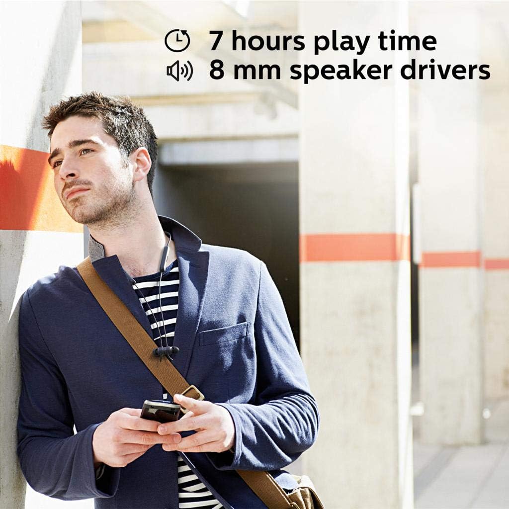 Philips Audio Bluetooth In-Ear Headphones E1205BK/00 With Microphone (In-Line Remote Control, Echo Reduction - Image 5