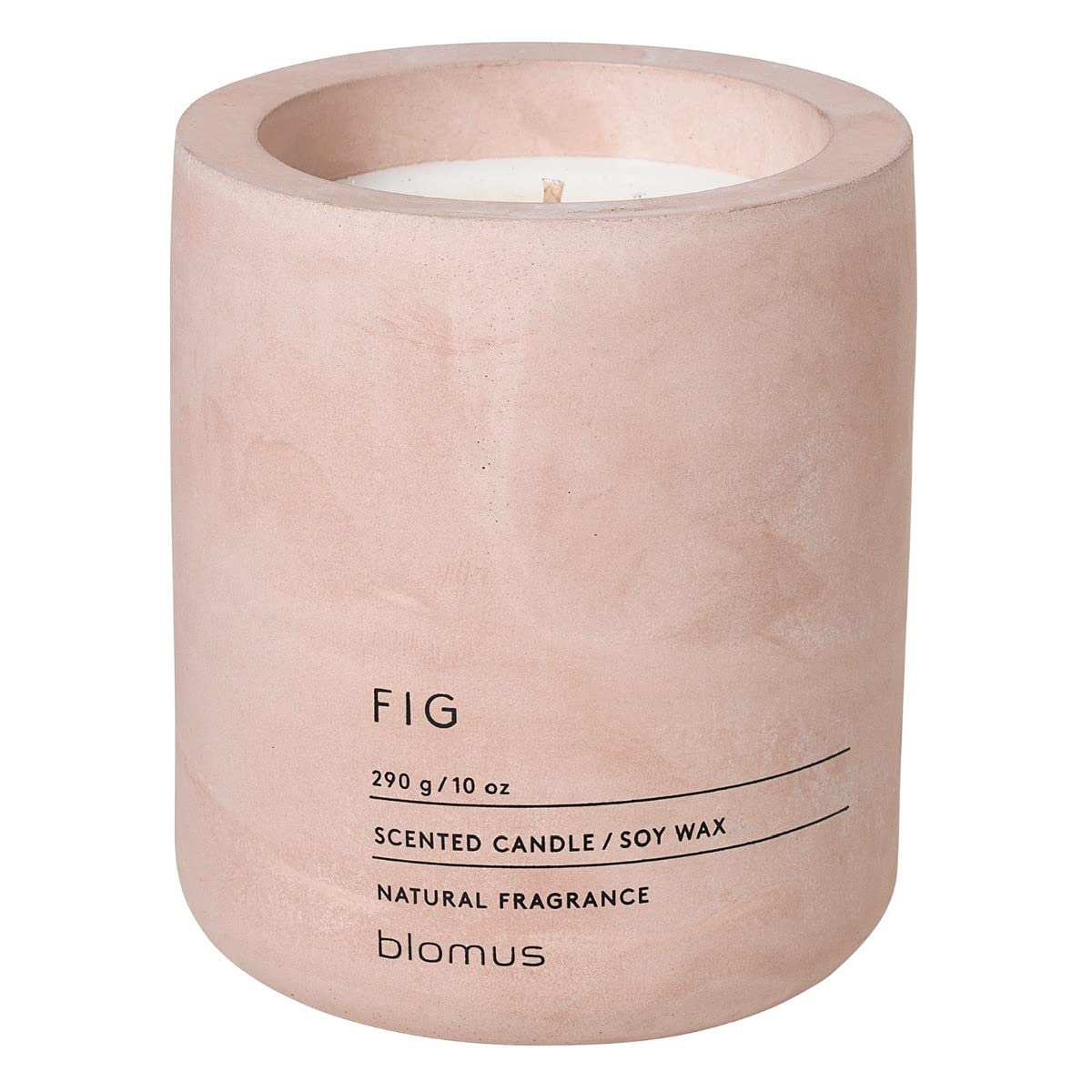 blomus 65655 Blomus Fraga Scented Candle Rose Dust L Soy Wax Concrete,Medium