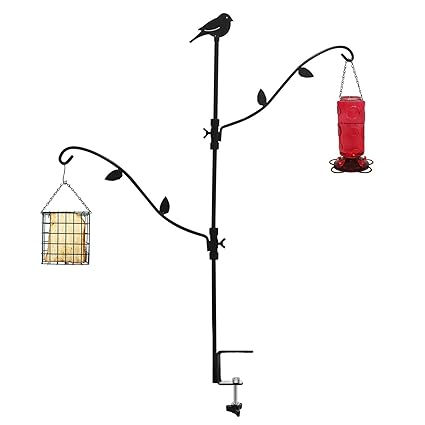 Amazon Com Urban Deco Deck Bird Feeder Pole Bird Feeder Porch