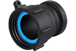 Sanbege IBC Tote Adapter, Cam and Groove Fitting (2" Female Buttress Thread x 2" Male Adapter)