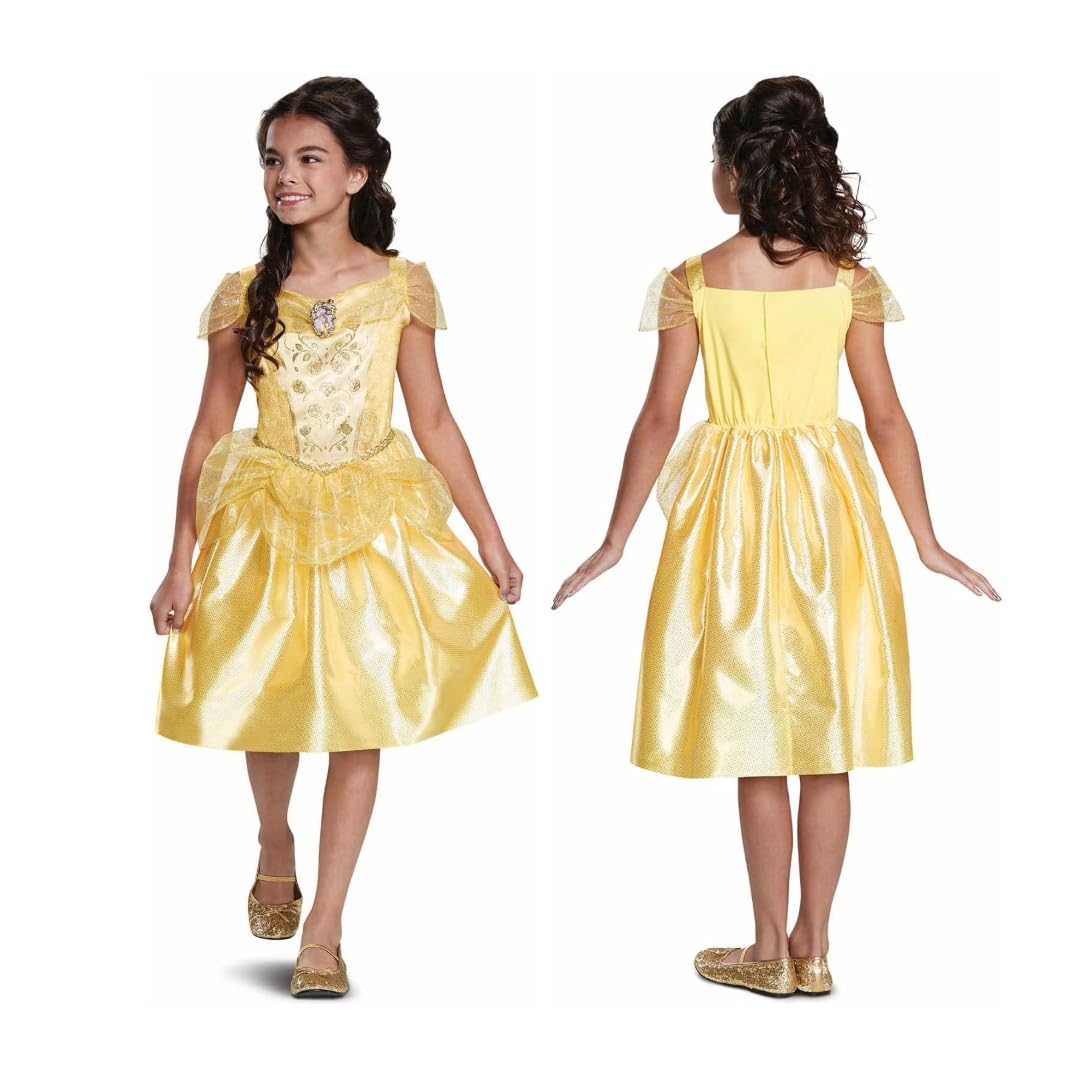Disney Official Classic Belle Costume Kids, Princess Dress Up for Girls Size XS