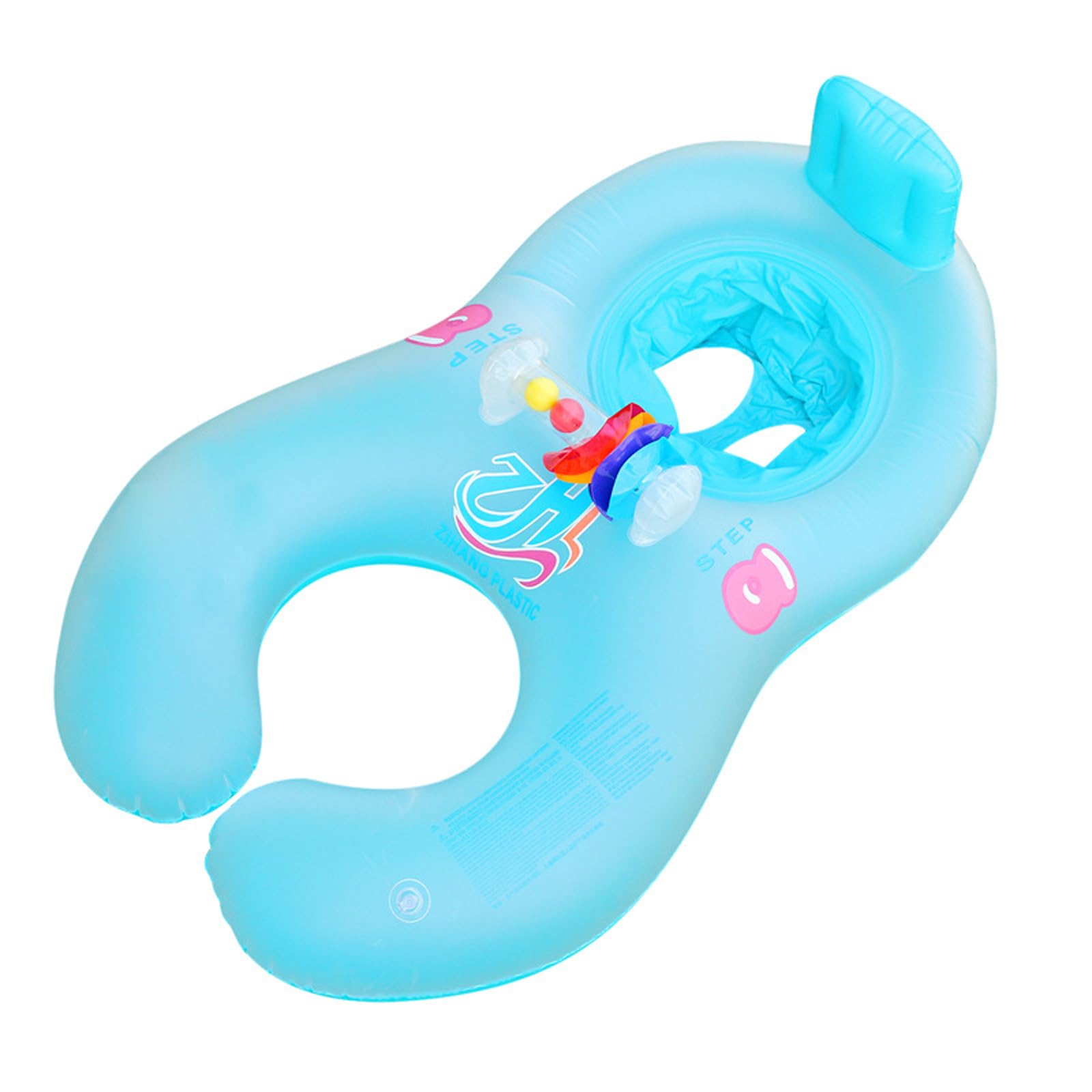 Baby Swimming Float Parent-Child Inflatable Pool Float Toy Mom Dad Baby Swimming Ring Floater Infants Toddlers Floaties Ride-ons Pool Beach Water Floats Party Supplies