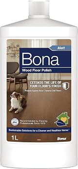 Bona Wood Floor Matt Polish 1L for Hardwood & Engineered Floors