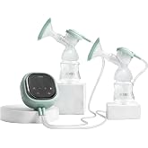 Zomee Z2 Double Electric Breast Pump &ndash; with Expression, Massage, and 2-Phase Modes - Hospital Grade Rechargeable, Portable, Hands Free Wearable Breast Pump