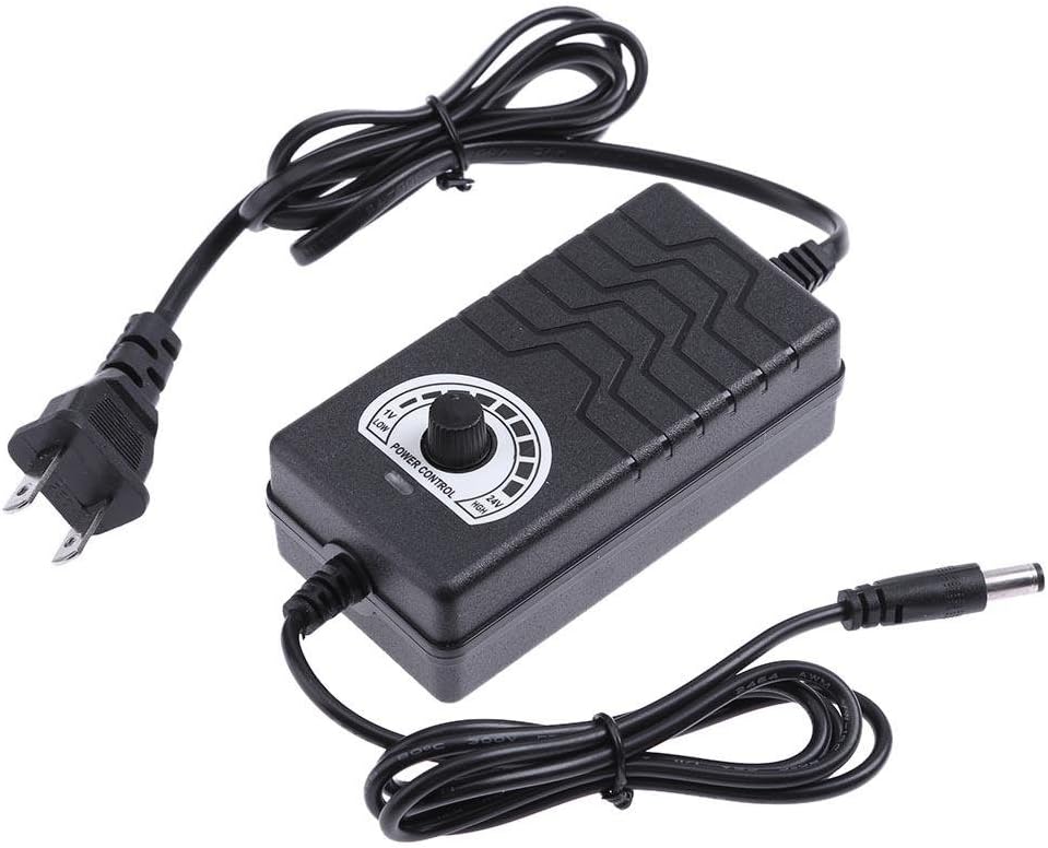 Easydeal AC to DC Adapter 1-24V 2A Adjustable Power Supply Motor Speed Controller US
