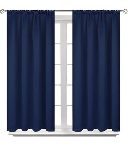 Eclipse Nina Modern Farmhouse - Cortina Térmica Opaca Con Bolsillo Para Cortinero Para Ventana De Dormitorio O Sala De Estar 1 Panel 52 X 95