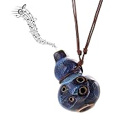 MIUPOO Six Holes Ocarina,Alto C Ceramic Ocarinas,Classic Gourd Ocarina,Ceramic Musical Instrument,Zelda Musical Instrument,Blue Kiln Transformation 1 Piece.