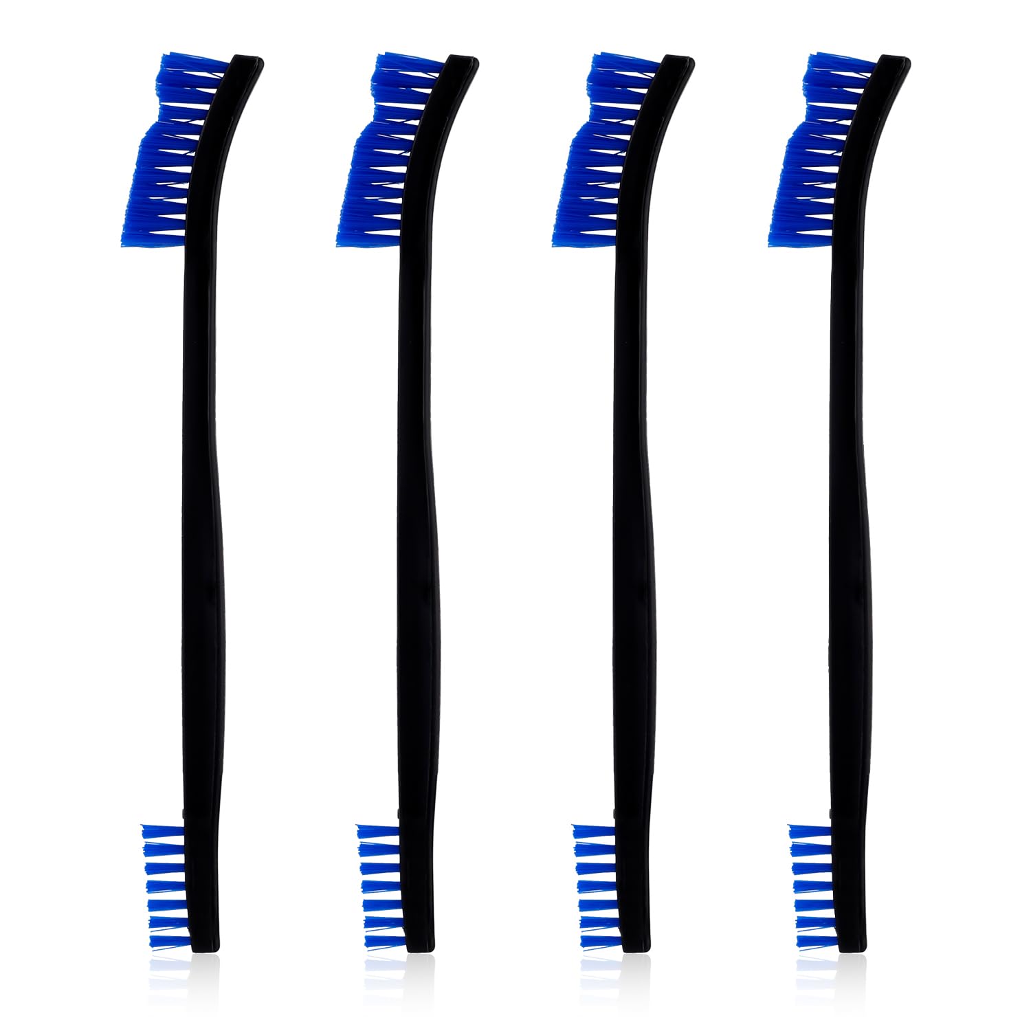 Photo 1 of 4pcs Double Ended Nylon Cleaning Brushes, Small Cleaner Brush Set Multifunctional Mini Gap Detail Cleaning Brush Kit Crevice Tiny Cleaning Tool for Kitchen Jewelry Small Objects