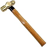 WEDO Brass Ball Peen Hammer 32 oz(2lb), Ball Pein