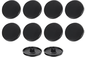 HARFINGTON 10pcs 32L Metal Round Flat Sewing Buttons 20mm Alloy Shank Craft Replacement Button for Men Women Suit Woolen Coat