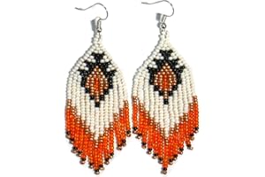 BUYBEADED Tribal Beaded Earrings (Handmade)