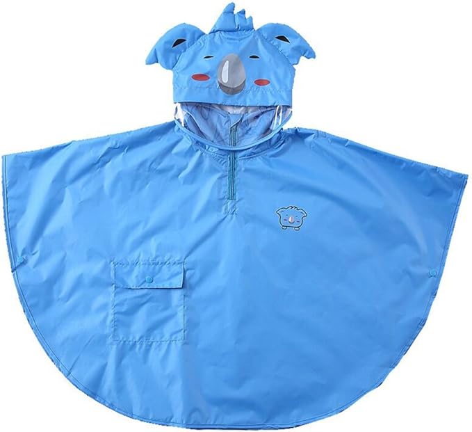 Hivia Hivia Kinder Poncho Regen 3d Cartoon Form Regenjacke 100 Wasserdicht Atmungsaktiv Zusammenklappbar Regenjacken Mantel Amazon De Bekleidung