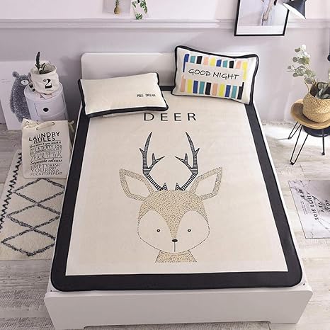 zlzty Sommer Neue EIS Seidenmatte Kit Cartoon Print EIS Seide