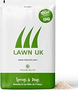 Lawn UK Sprogs & Dogs Grass Seed 6kg Hardwearing Fast Growing 180sqm
