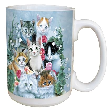 Buy Cat Lovers Cuddly Kittens Coffee Mug Large 15 Ounce Ceramic