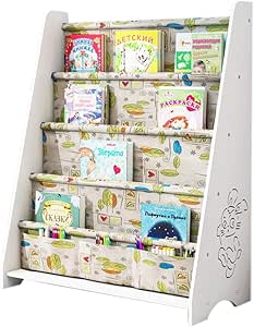 Zr2015 Estantería para niños, Estante de Piso para niños, estantería de