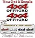 2-4x4 OFFROAD BRUSHED Print Effect RED Vinyl 13