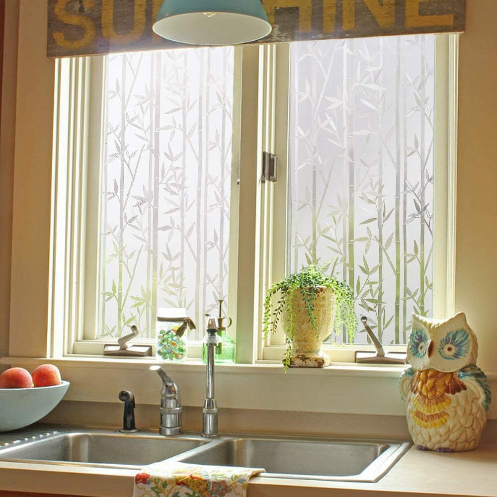 Finnez Window Film Privacy,Frosted Static Self Adhesive Glass Films - Image 3
