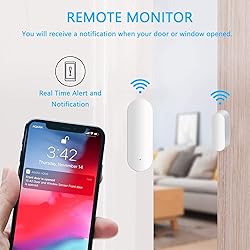 Wireless Smart Door Sensor Alarm, WiFi Window Door
