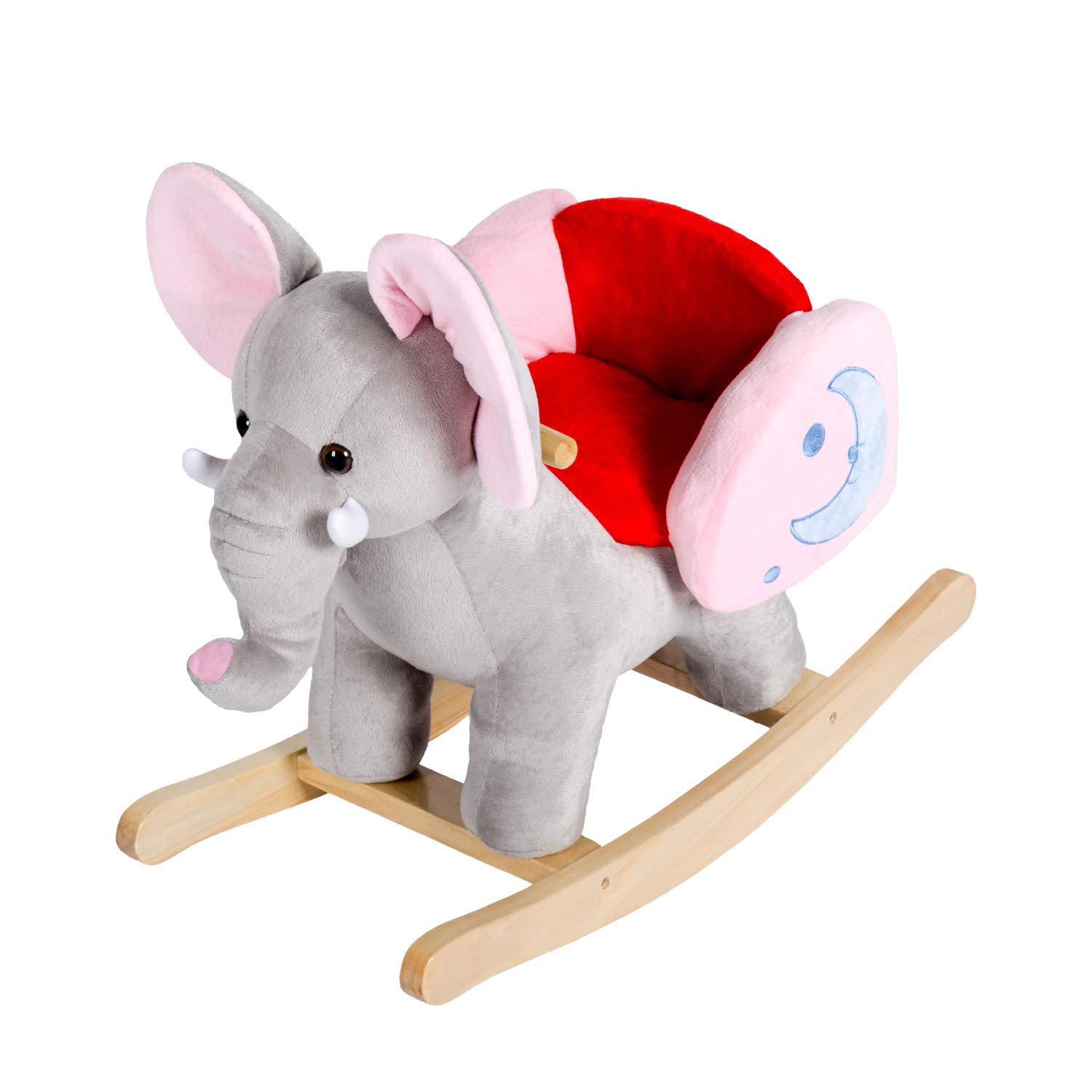 plush elephant rocking horse