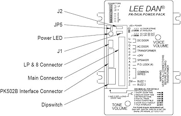 Lee Dan Pk 543a 5 4 3 Wire Apartment Intercom Amplifier