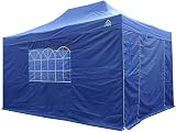 All Seasons Gazebos 3x4.5m Waterproof Pop Up with Sides Royal Blue view 2