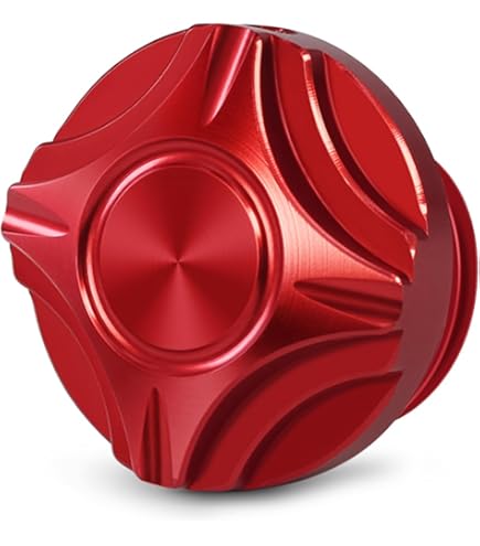 Tappo Olio Motore Rosso In Alluminio CNC - Per Honda CBR600RR, CBR1000RR, CBR250RR - Foto 6