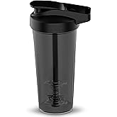 PerfectShaker ACTIV Protein Shaker Bottle 28oz | Leak-Proof, BPA-Free, Shatter-Resistant | ActionRod Mixing Technology for Smooth Blends | Gym, Fitness &amp; Sports Mixer Shaker (BLACK, 28 Oz)