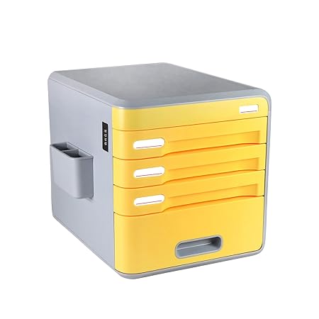 Archivador con 4 cajones,cerradura de combinacion escritorio cajón