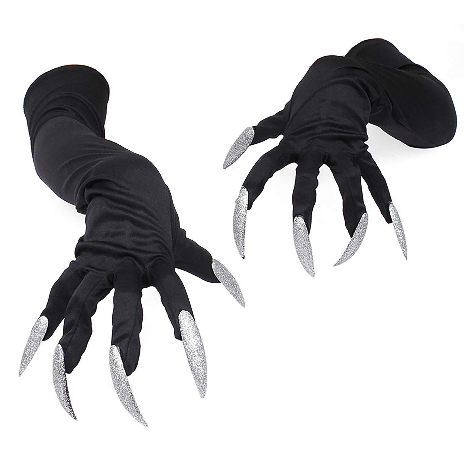 Ylucky Unisex Animal Costume Dinasour Cat Paw Claw Wolf Gloves Cosplay Gloves Elbow Gloves Cute Mittens Handwear for Halloween Cosplay Party Fancy Dress