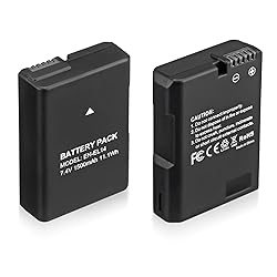 Magolin EN-EL14 EN EL14A Battery 2-Pack 1500mAh