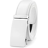 Lingli Men's Belt,Ratchet Dress Belt with Automatic Buckle Brown/Black-Trim to Fit-35mm wide