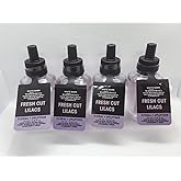 Bath and Body Works 4 Pack Fresh Cut Lilacs WallFlower Fragrance Refill 0.8 Oz