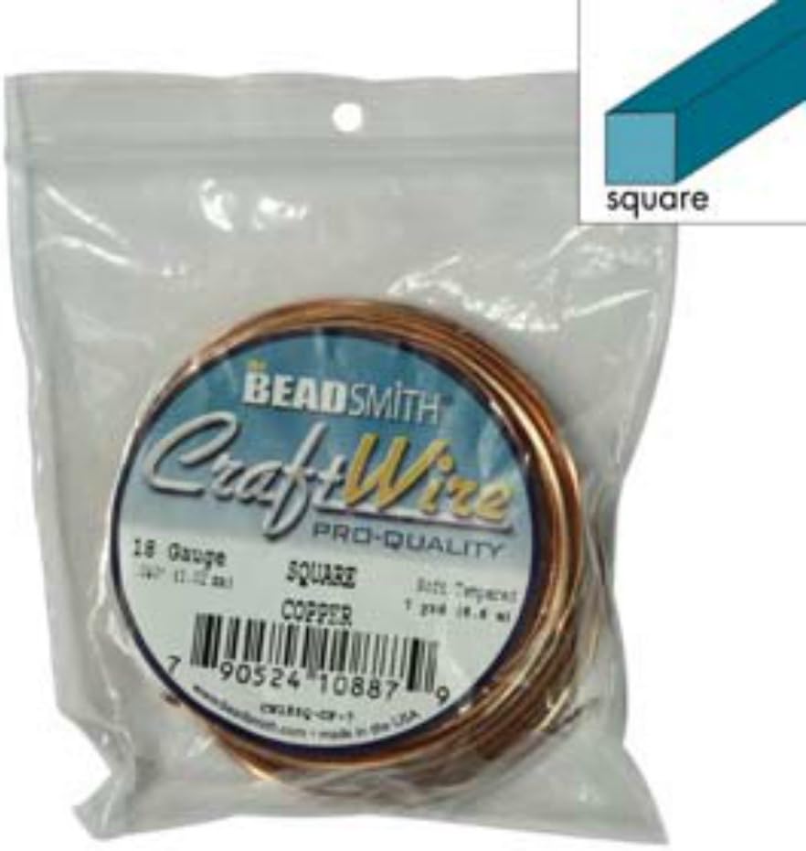 18 Ga Square Copper Craft Wire Copper Color