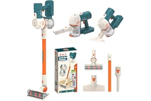 Gordengdy Kids Vacuum Toy Set - Real Working Toddler Cleaner Play Mop Children's Vacuum That Really Works Baby Cleaning Toys Included Toy Home Cleaning Products for Toddlers 3+ Kids Vacuum