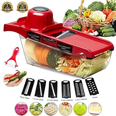 Gemüsefriseur 6-in-1 - Multifunktions Schäler & Hobel Für Kreative Küche