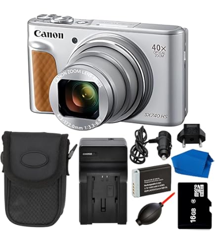Amazon.com : Canon PowerShot SX740 HS Digital Camera (Silver) +