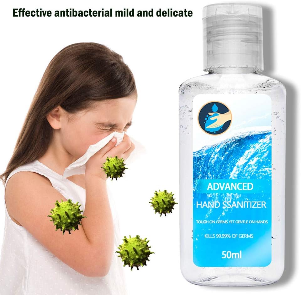 YAnGSale Hand Soap Home Hand Sanitizer Portable Household Cleaning Dvanced Gentle Hydration Hand Sanitizer (Blue, 50ml)